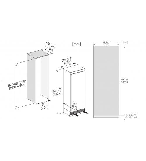 Miele 美诺 嵌入式F 2813 Vi单门冷冻冰箱